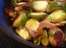 Pan-Roasted Brussels Sprouts & Bacon