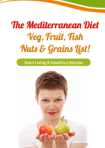 cover picture of Mediterranean diet food list pdf